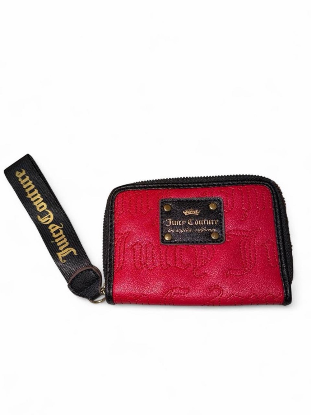 Juicy Couture Red Zip Wallet Wristlet
